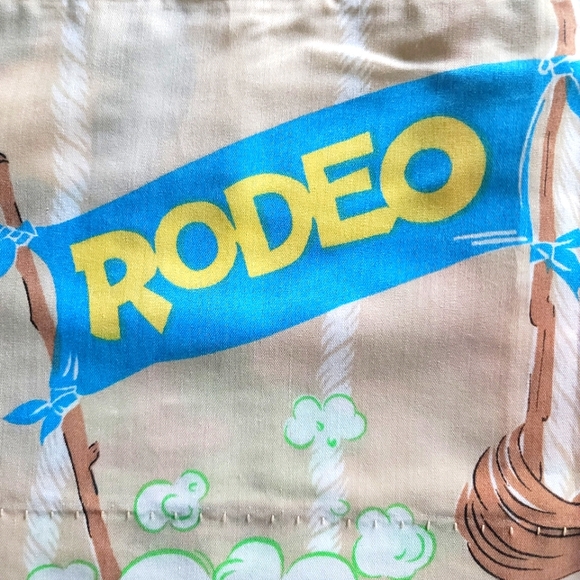 Vintage Sesame Street Muppets Rodeo Theme Window Valance Kids Room Home Decor - Picture 6 of 15